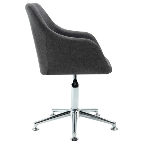 Swen Studio -  Swivel Dining Chairs 6 pcs Dark Grey Fabric (UK/IE/FI/NO only) (6x331499)